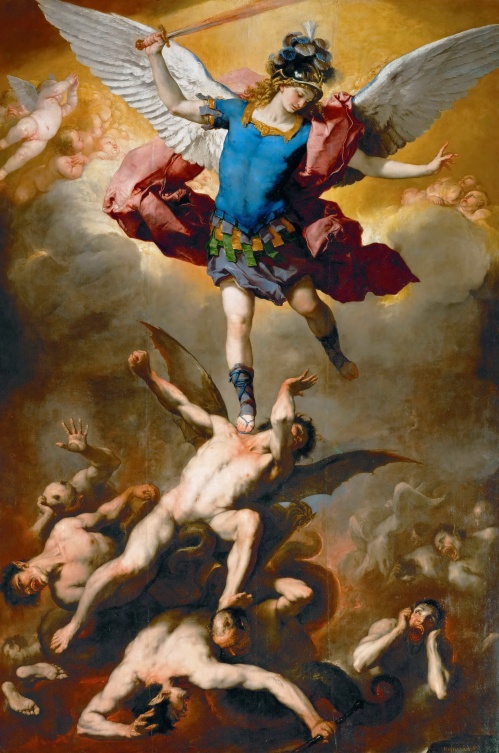 San Miguel y los ángeles caídos,  C. 1666